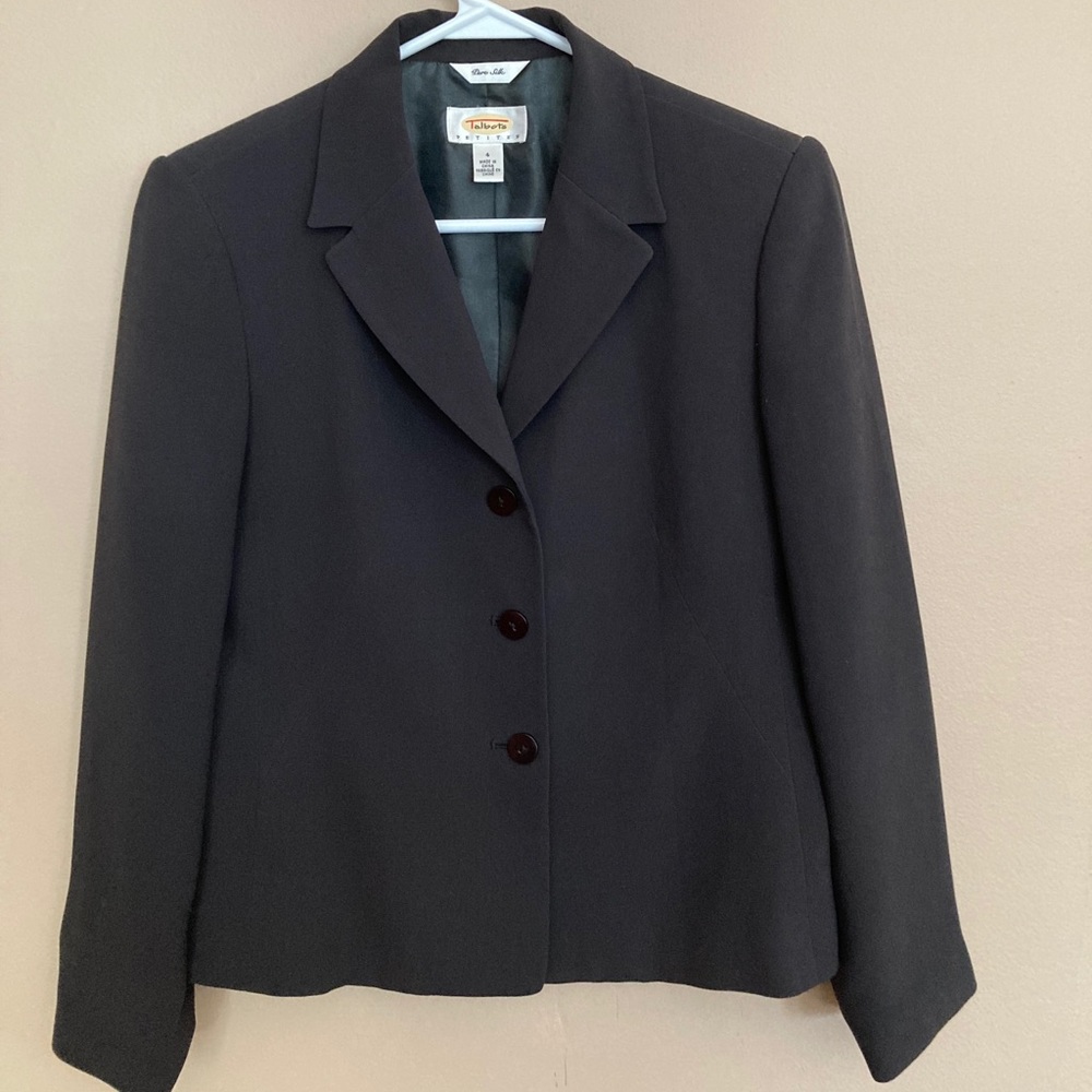 Talbots Petites Silk Blazer